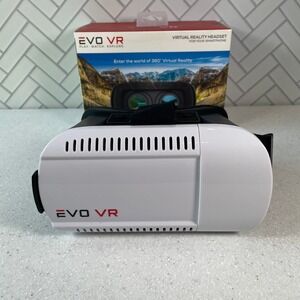 EVO VR Next Virtual Reality Headset for Smartphone White Black 360 Degree View